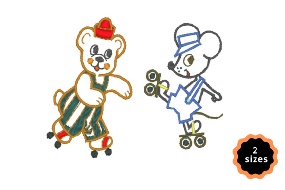 Bear and Mouse Playing: A Holiday Embroidery Review