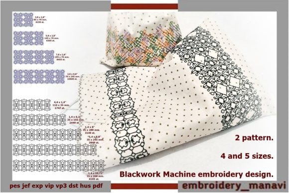 Blackwork: A Designer’s Take on Versatile Border Embroidery