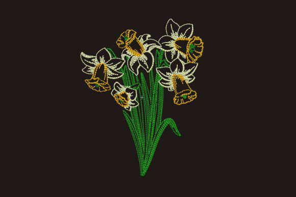 Daffodil Embroidery Review for Spring Apparel