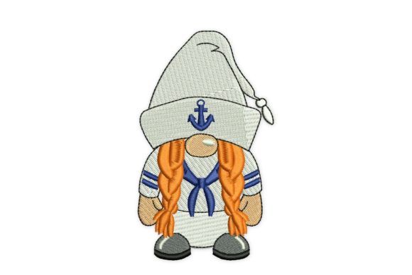 Navy Girl Gnome: A Holiday Embroidery Review