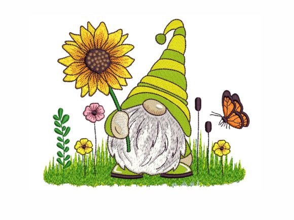 Reviewing Summer Gnome in Flowers for Embroidery